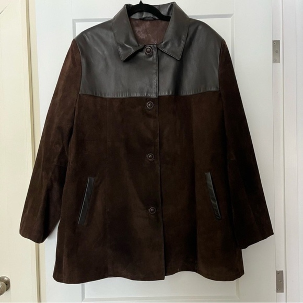 Gorgeous genuine leather and suede jacket